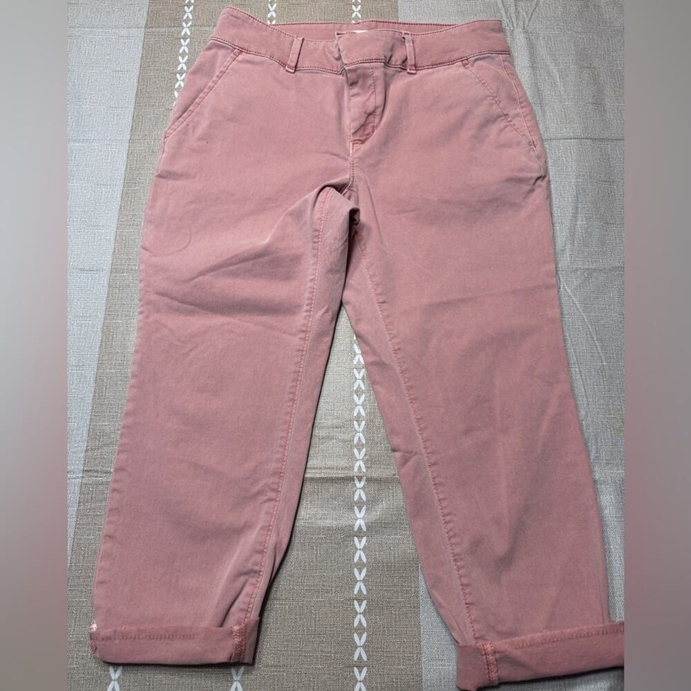 Womens Ankle Pink Cropped Jeans Loft